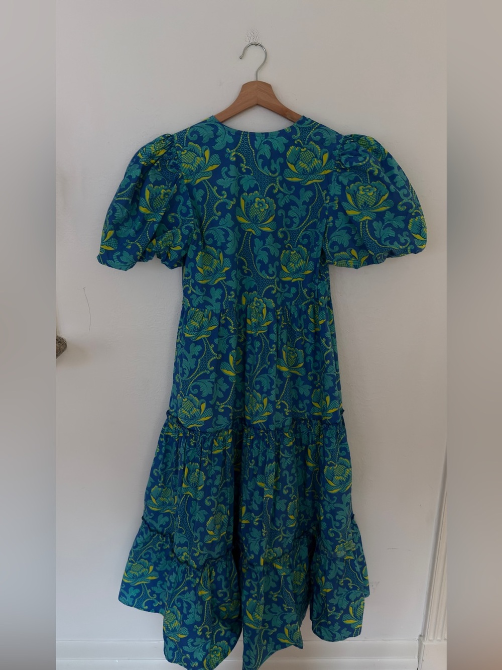 RARE Pink City Prints Floral Puff-Sleeve Joli Maxi Dress - Picture 5 of 9